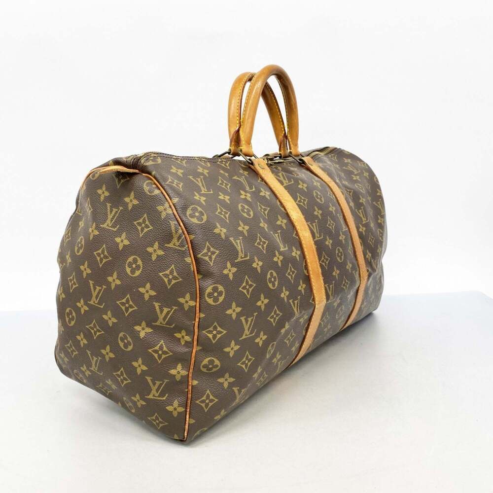 LOUIS VUITTON Brown Monogram Keepall 50 Boston Bag - Picture 2 of 10